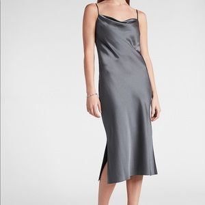 NEVER WORN. Gray slip dress